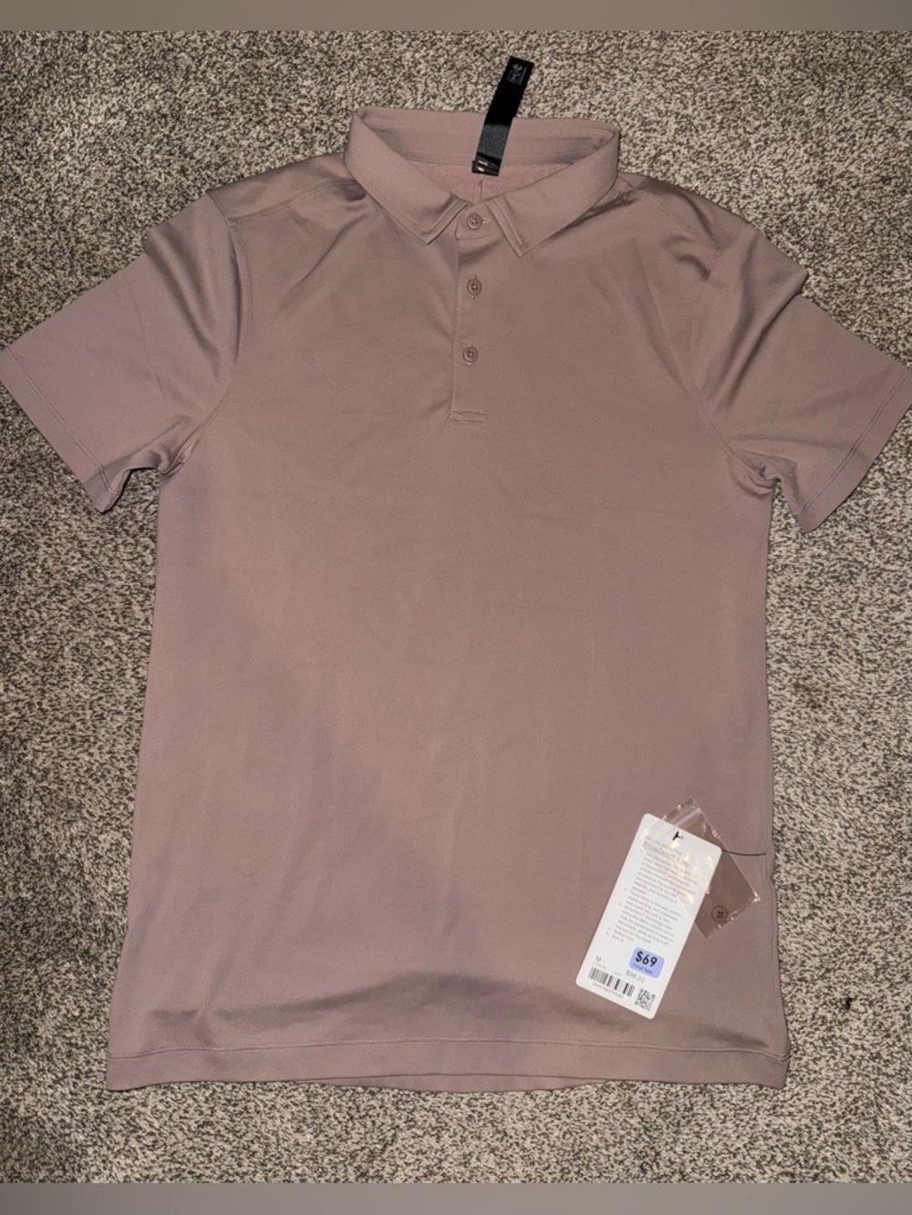 lululemon athletica Show Zero Men's Polo - Dusty Mauve